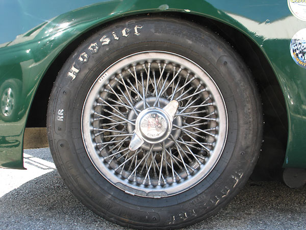 Dunlop 72-spoke wheels.