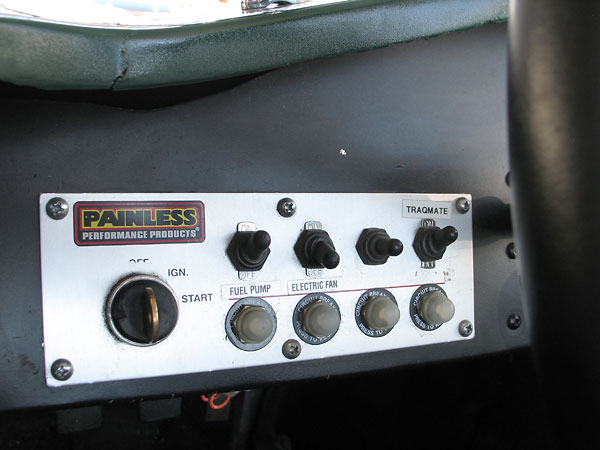 Painless Performance Products switch panel, with four fuses.