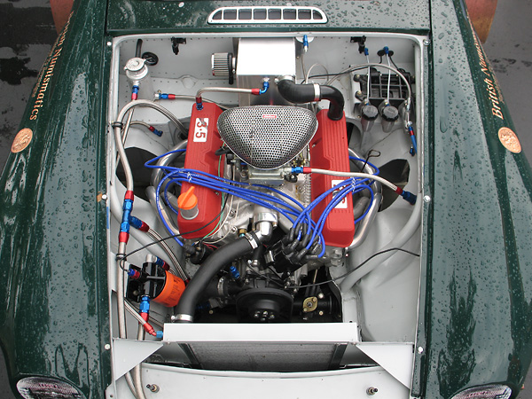 Rover 3.5L aluminum V8 engine, rebuilt by Bill Davidson.