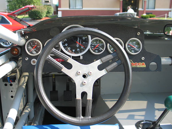 Sweet Manufacturing aluminum steering wheel.