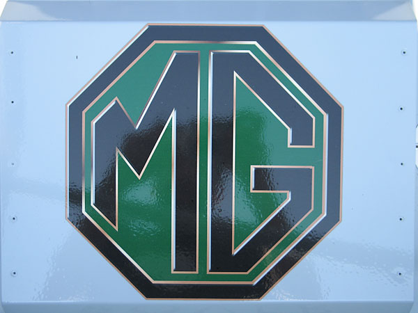 Large MG logo sticker.