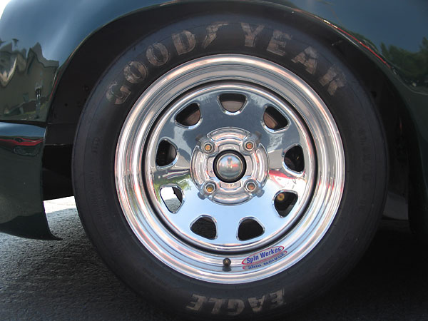 Spin Werkes lightweight aluminum racing wheels.