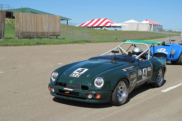 Jesse Prather volunteered to drive the RV8 at it's debut SCCA race at Heartland Park, Kansas.