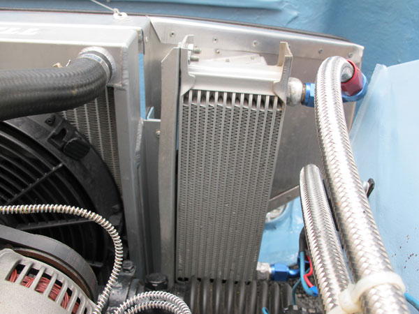 Mocal 13-row aluminum oil cooler.