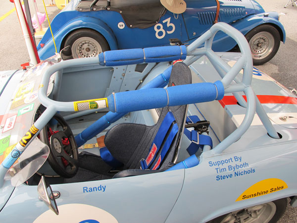 This roll cage was extracted from Gary Curtis' crashed Spridget racecar.
