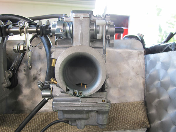 Mikuni HSR carburetors cost significantly less than Weber DCOE sidedraft carburetors.