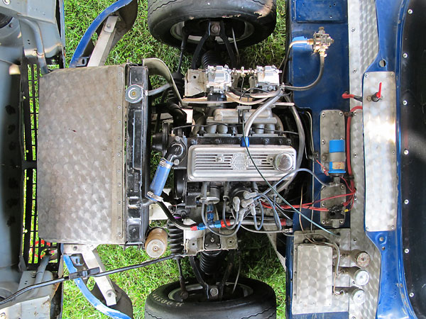 1296cc Triumph four cylinder engine.