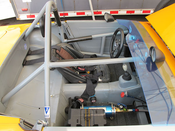 This very same fiberglass bucket seat was used by Jon Woodner at the 1971 SCCA Runoffs.
