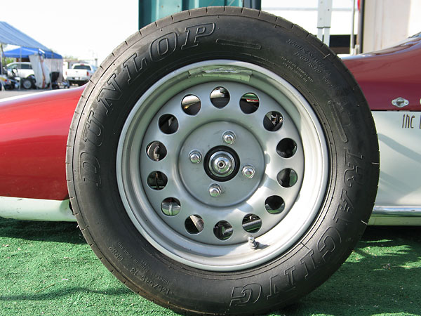 Weller steel disc wheels are popular for Formula Fords because they're relatively lightweight.