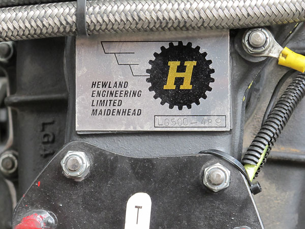 Hewland Engineering Limited Maidenhead, LG500-489