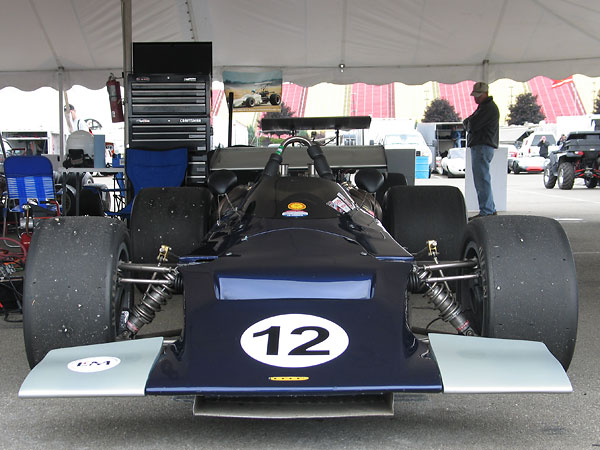 Seb Coppola races his Lola under the same number - 12 - as it raced back in 1971 and 72.
