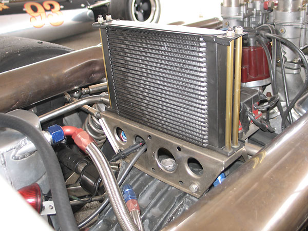 Twenty-five row engine oil cooler.