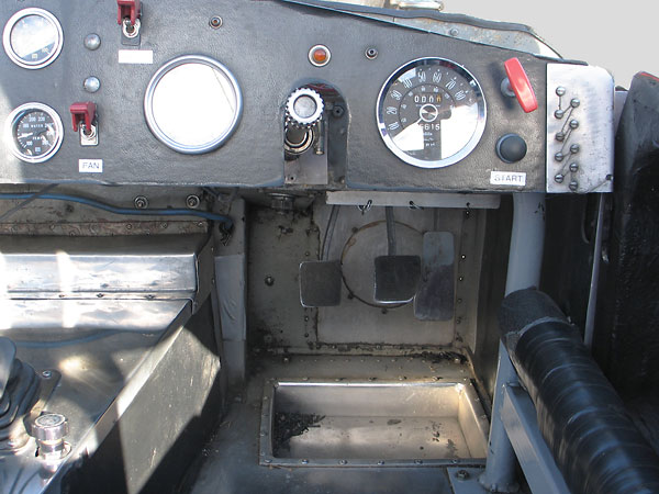 The transmission tunnel cover is removeable for convenient access for maintenance and repairs.